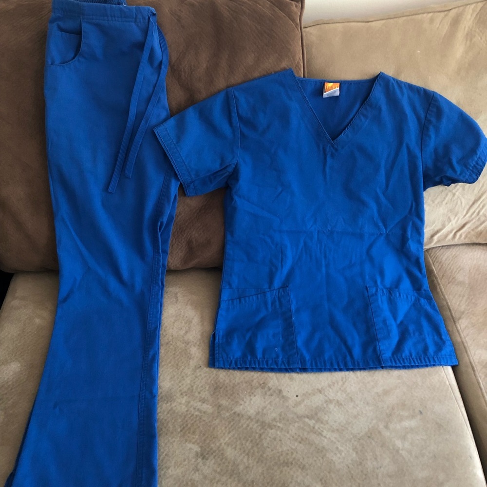 Scrub Set. Royal blue. Size xxs/petite length.